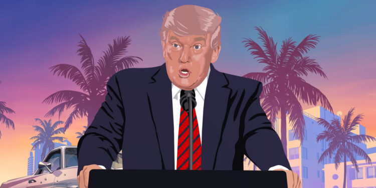 PREOCUPA TRIUNFO DE DONALD TRUMP A FANS DE GTA VI POR POSIBLE RETRASO