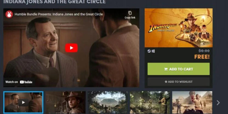 ERROR EN TIENDA PERMITE A JUGADORES CONSEGUIR GRATIS INDIANA JONES AND THE GREAT CIRCLE 1 ERROR EN TIENDA PERMITE A JUGADORES CONSEGUIR GRATIS INDIANA JONES AND THE GREAT CIRCLE