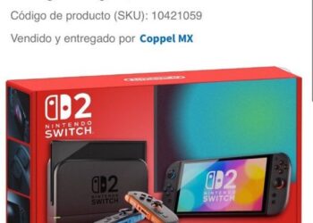 COPPEL FILTRA PRECIO DEL NINTENDO SWITCH 2 EN MÉXICO