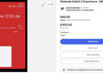 ESPECULADORES VENDEN ENTRADAS INTRANSFERIBLES PARA LA NINTENDO SWITCH 2 EXPERIENCE