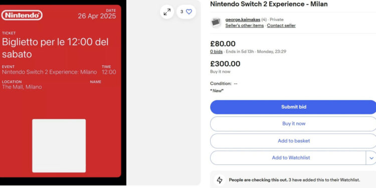 ESPECULADORES VENDEN ENTRADAS INTRANSFERIBLES PARA LA NINTENDO SWITCH 2 EXPERIENCE 1 ESPECULADORES VENDEN ENTRADAS INTRANSFERIBLES PARA LA NINTENDO SWITCH 2 EXPERIENCE