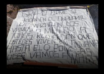 AMENAZAN A GRUPO FIRME CON CABEZA HUMANA Y NARCOMANTA; LES ADVIERTEN QUE NO SE PRESENTEN EN CARNAVAL DE MAZATLÁN. 