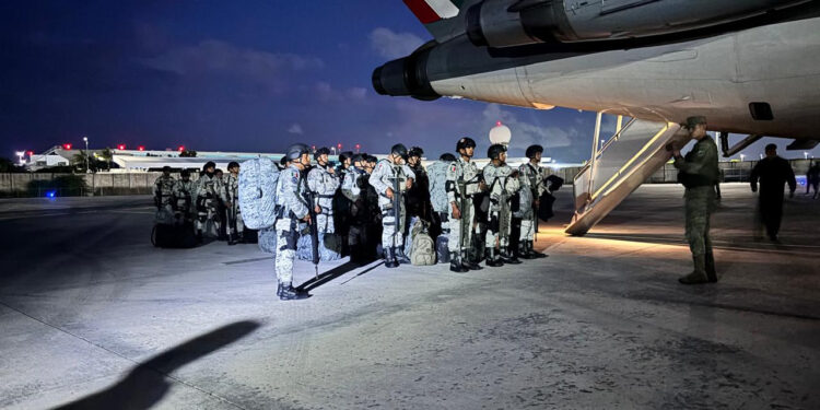 ‘BLINDA’ GUARDIA NACIONAL FRONTERA DE NUEVO LEÓN CON TEXAS; LLEGAN ELEMENTOS A ANÁHUAC COMO PARTE DEL ACUERDO DE SHEINBAUM CON TRUMP PARA EVITAR ARANCELES 1 ‘BLINDA’ GUARDIA NACIONAL FRONTERA DE NUEVO LEÓN CON TEXAS; LLEGAN ELEMENTOS A ANÁHUAC COMO PARTE DEL ACUERDO DE SHEINBAUM CON TRUMP PARA EVITAR ARANCELES