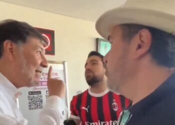 ‘TE FALTAN HUEV…’; SE ENCARAN NOROÑA E HIJO DE CALDERÓN EN AEROPUERTO.