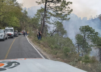 MUEREN 12 Y 4 MÁS RESULTAN LESIONADOS AL VOLCARSE CAMIONETA, CAER A UN BARRANCO E INCENDIARSE EN LA SIERRA DE SANTIAGO