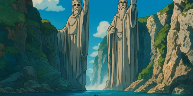 INTELIGENCIA ARTIFICIAL RECREA “EL SEÑOR DE LOS ANILLOS” AL ESTILO GHIBLI