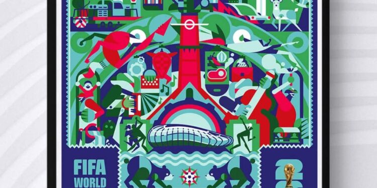 PRESENTAN PÓSTER OFICIAL DEL MUNDIAL 2026 PARA MONTERREY; LO DISEÑA ARTISTA MEXICANO CUEMANCHE