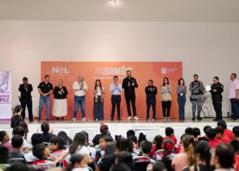 CELEBRA PARTICIPACIÓN CIUDADANA DÍA DE LA NIÑEZ CON FUERZA CIVIL, GUARDIA NACIONAL Y AEI; ENCABEZAN DANIEL ACOSTA Y MIKE FLORES FESTEJO PARA PROMOVER LA CULTURA DE PAZ