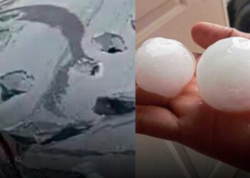 DAÑA GRANIZADA AUTOS; PREVÉN MÁS EL FIN DE SEMANA.