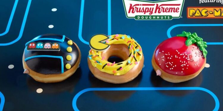KRISPY KREME CELEBRA A PAC-MAN CON DONAS GRATIS