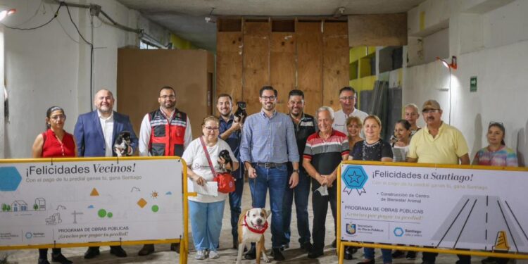 INICIA DAVID DE LA PEÑA CONSTRUCCIÓN DEL PRIMER CENTRO DE BIENESTAR ANIMAL EN SANTIAGO; PROYECTO INCLUYE HOSPITAL VETERINARIO, ÁREAS DE ADOPCIÓN Y UNIDAD MÓVIL DE ESTERILIZACIÓN.