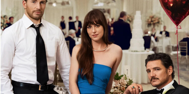 DAKOTA JOHNSON, PEDRO PASCAL Y CHRIS EVANS PROTAGONIZAN TENSO TRIÁNGULO AMOROSO EN ‘MATERIALISTAS’ 1 DAKOTA JOHNSON, PEDRO PASCAL Y CHRIS EVANS PROTAGONIZAN TENSO TRIÁNGULO AMOROSO EN ‘MATERIALISTAS’