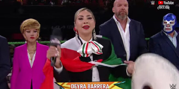 CAMBIA DEYRA BARRERA LA LETRA DEL HIMNO NACIONAL EN EVENTO DE LA WWE 1 CAMBIA DEYRA BARRERA LA LETRA DEL HIMNO NACIONAL EN EVENTO DE LA WWE