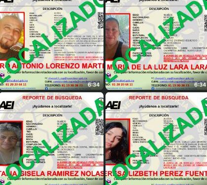 LOCALIZAN CON VIDA A DESAPARECIDOS EN CARRETERA A REYNOSA; TRES MUJERES Y UN ENFERMERO SON RESCATADOS POR AUTORIDADES DE NUEVO LEÓN 1 LOCALIZAN CON VIDA A DESAPARECIDOS EN CARRETERA A REYNOSA; TRES MUJERES Y UN ENFERMERO SON RESCATADOS POR AUTORIDADES DE NUEVO LEÓN