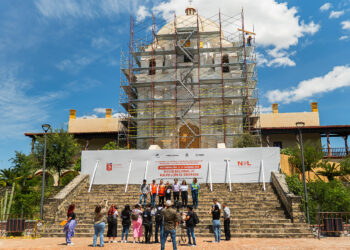 AVANZA RESTAURACIÓN DE EL OBISPADO RUMBO AL MUNDIAL 2026; REGISTRAN TRABAJOS AVANCES DEL 50%