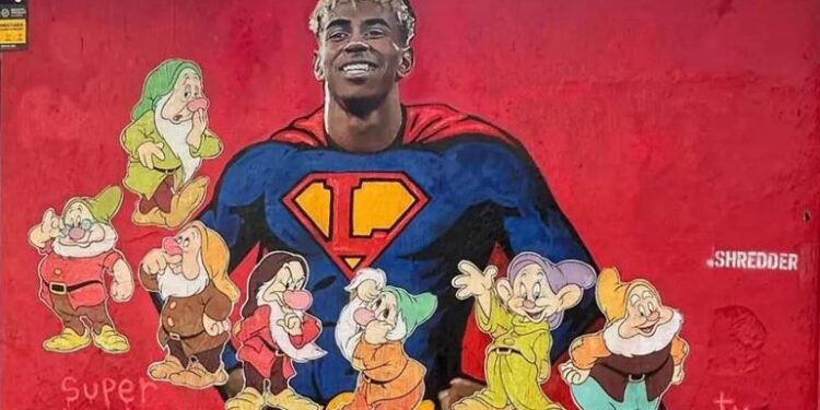 VANDALIZAN MURAL DE LAMINE YAMAL EN BARCELONA TRAS POLÉMICA EN SU FIESTA 1 VANDALIZAN MURAL DE LAMINE YAMAL EN BARCELONA TRAS POLÉMICA EN SU FIESTA
