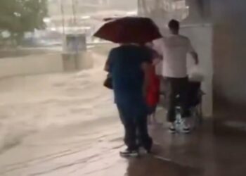 DESBORDAN LLUVIAS CANAL SANTA LUCÍA.