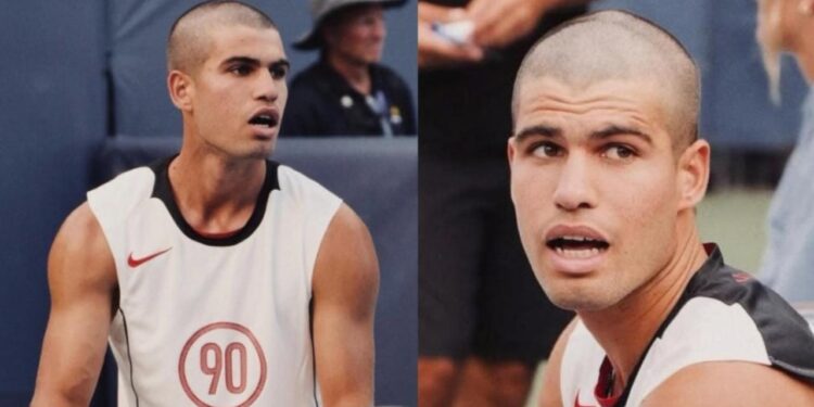 CARLOS ALCARAZ SORPRENDE CON CAMBIO DE LOOK PREVIO A SU DEBUT EN EL US OPEN