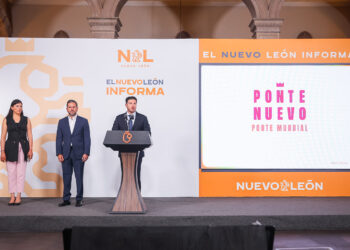 ANUNCIA SAMUEL DOS NUEVOS PUENTES SOBRE EL RÍO SANTA CATARINA; BUSCAN MEJORAR LA MOVILIDAD PREVIO AL MUNDIAL 2026