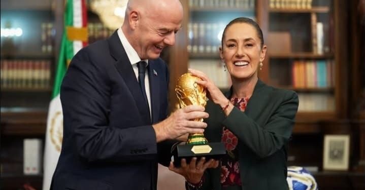 RECIBE SHEINBAUM VISITA DEL PRESIDENTE DE LA FIFA 1 RECIBE SHEINBAUM VISITA DEL PRESIDENTE DE LA FIFA