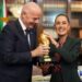 RECIBE SHEINBAUM VISITA DEL PRESIDENTE DE LA FIFA