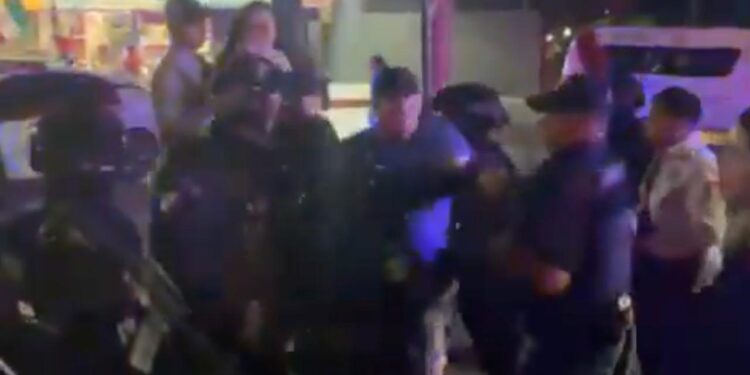 PROTESTAN POR MALTRATO ANIMAL Y SON GOLPEADOS Y GASEADOS POR POLICIA DE SANTA CATARINA.