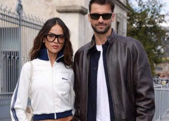 EIZA GONZÁLEZ Y GRIGOR DIMITROV DESLUMBRAN CON SU APARICIÓN EN LA SEMANA DE LA MODA EN MILÁN