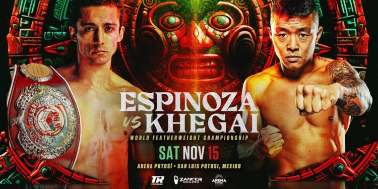 DIVINO ESPINOZA BUSCA DEMOSTRAR SU FORTALEZA COMO CAMPEÓN EN MÉXICO