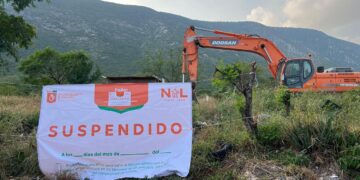 SUSPENDE GOBIERNO ESTATAL OBRA EN CERRO DEL TOPO CHICO; APLICA DIVISIÓN AMBIENTAL SELLOS A DESARROLLO EN ESCOBEDO POR CARECER DE AUTORIZACIONES