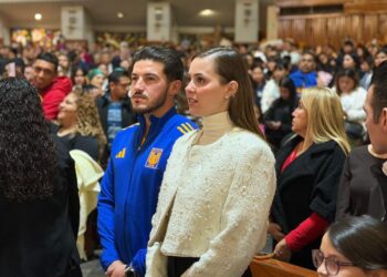 DEL ESTADIO AL SANTUARIO; ACUDEN SAMUEL Y MARIANA A CANTAR LAS MAÑANITAS A LA VIRGEN EN LA BASÍLICA DE GUADALUPE