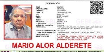 BUSCAN A ADULTO MAYOR DESAPARECIDO; LANZAN ALERTA POR VECINO DE LA COLONIA NUEVA LINDA VISTA DE 82 AÑOS CON ALZHEIMER.