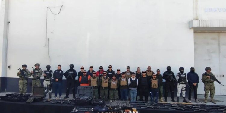 DETIENE FUERZA CIVIL A 17 SICARIOS EN MONTEMORELOS CON OPERATIVO MURALLA