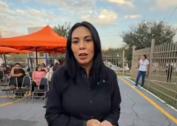 DENUNCIA ALE MORALES HOSTIGAMIENTO POLICÍACO EN SAN NICOLÁS POR ENTREGAR APOYOS DE LA CANASTA BÁSICA