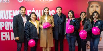 ‘NL ESTÁ MARCANDO EL CAMINO CON LAS MUJERES AL FRENTE’.- MARIANA; FIRMAN CONVENIO PARA IMPULSAR LA INICIATIVA CASCOS ROSAS