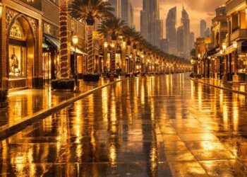 DUBÁI PRESENTA LA PRIMERA CALLE DEL MUNDO PAVIMENTADA CON ORO REAL EN SU NUEVO DISTRITO DORADO