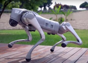 PERROS ROBOT REFUERZAN LA SEGURIDAD EN EL ESTADIO BBVA RUMBO AL MUNDIAL 2026