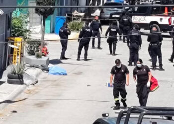 ABATEN POLICÍAS A HOMBRE EN GUADALUPE TRAS AGREDIR CON MACHETE A UN ELEMENTO