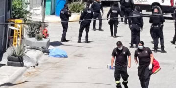 ABATEN POLICÍAS A HOMBRE EN GUADALUPE TRAS AGREDIR CON MACHETE A UN ELEMENTO