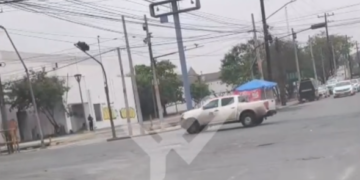 ROBA INDIGENTE CAMIONETA DE KANSAS CITY SOUTHERN Y DESATA PERSECUCIÓN EN GONZALITOS; CAPTAN MANIOBRAS PELIGROSAS