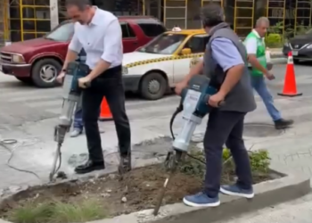 Y AHORA DEMUELE ADRIÁN JARDINERAS EN EL CENTRO; ASEGURA PRIISTA MEJORAR VIALIDAD