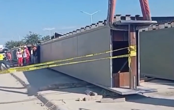 MUERE TRABAJADOR EN OBRA DE LÍNEA 6 DEL METRO; INVESTIGAN DESLIZAMIENTO DE VIGA