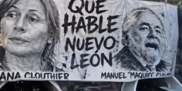 HACE TATIANA PROPAGANDA EN EL TÚNEL; ‘DESPLIEGA’ MACRO MANTA DE IA CON SU IMAGEN Y LA DE SU PADRE SOBRE MURAL DE ARTE URBANO DE COLOSIO