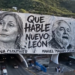 HACE TATIANA PROPAGANDA EN EL TÚNEL; ‘DESPLIEGA’ MACRO MANTA DE IA CON SU IMAGEN Y LA DE SU PADRE SOBRE MURAL DE ARTE URBANO DE COLOSIO