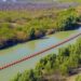 INSTALA TRUMP MURO FLOTANTE EN FRONTERA CON NL; PONEN BOYAS SOBRE RÍO BRAVO EN CRUCE POR COLOMBIA