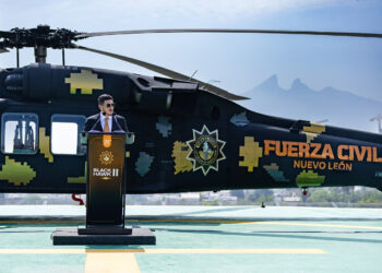 PRESENTA SAMUEL SEGUNDO BLACK HAWK; FORTALECE NUEVO LEÓN BLINDAJE AÉREO Y FLOTA LLEGA A 11 HELICÓPTEROS