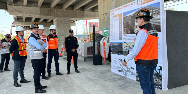 SUPERVISA SAMUEL NUEVA ESTACIÓN CHURUBUSCO DEL METRO; REGISTRA OBRA CIVIL AVANCE DEL 100%