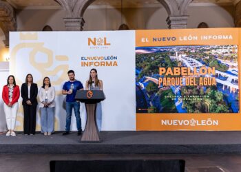 PRESENTAN SAMUEL Y MARIANA PABELLÓN PARQUE DEL AGUA; SUMAN FESTEJOS DURANTE EL MUNDIAL DE LA FIFA