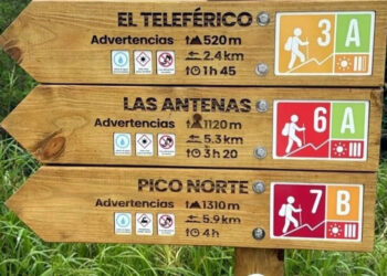 SEÑALIZAN SENDEROS DEL CERRO DE LA SILLA