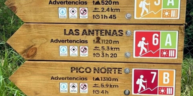 SEÑALIZAN SENDEROS DEL CERRO DE LA SILLA 1 SEÑALIZAN SENDEROS DEL CERRO DE LA SILLA