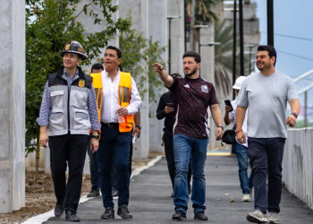 SUPERVISA SAMUEL OBRAS EN PUENTES NUEVO Y DE LA VIRGEN; RECORRE TAMBIÉN TRABAJOS DEL CORREDOR FIFA